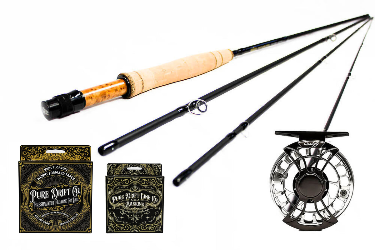 2wt 7' Wanted Edition and Qualifly Maverick Reel Package Deal