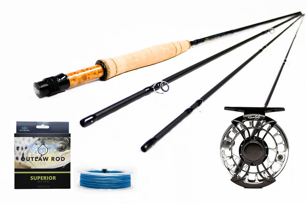 2wt 7' Wanted Edition and Qualifly Maverick Reel Package Deal