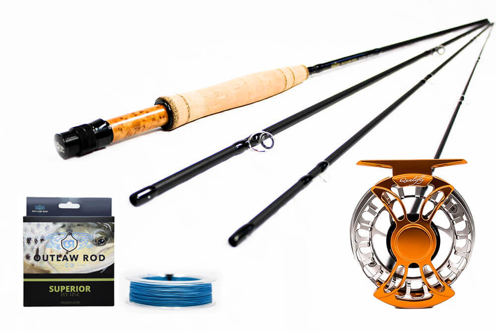2wt 7' Wanted Edition and Qualifly Maverick Reel Package Deal