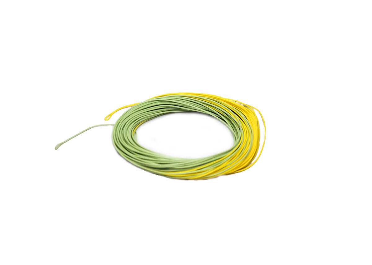 FLY LINE Weight Forward Floating 6WT cut ends, Moss Green, slick 100' LN330