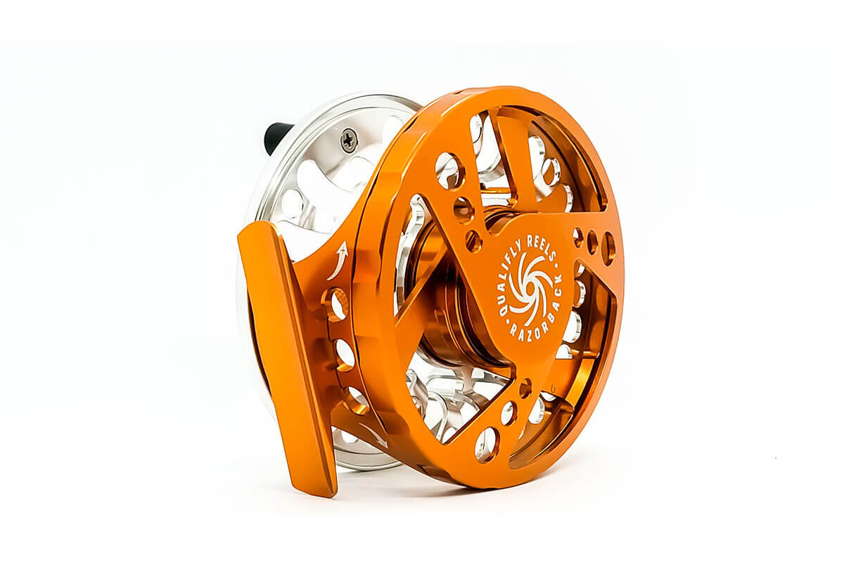 beacon fly reel Qualifly Razorback Burnt Orange Fly Reel – Outlaw Rod Co