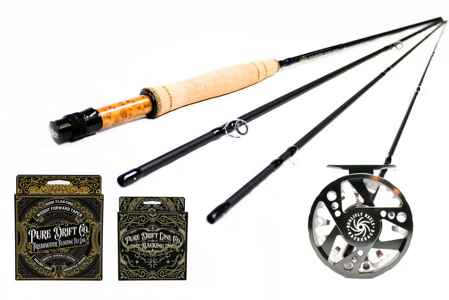 5wt 9ft Wanted Edition and Qualifly Razorback Reel Package Deal – Outlaw Rod Co