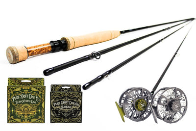 4wt 10ft Wanted ESN Edition and Qualifly Drift Reel Package Deal Green/Graphite