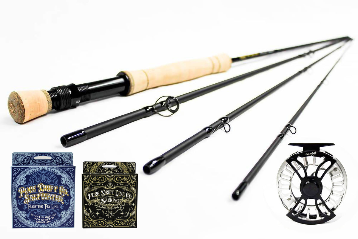 8wt 9ft Stealth Edition (Saltwater) Fly Rod and Qualifly Maverick Reel ...