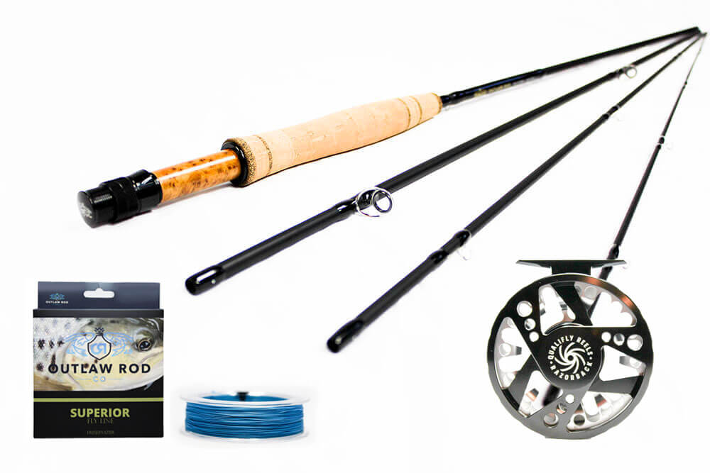 best value 5 wt fly reel Bauer RVR - Charcoal/Silver a dual color peach/olive line with welded loops and a 9 5X tapered leader. Fly Fisherman Best Value Saltwater