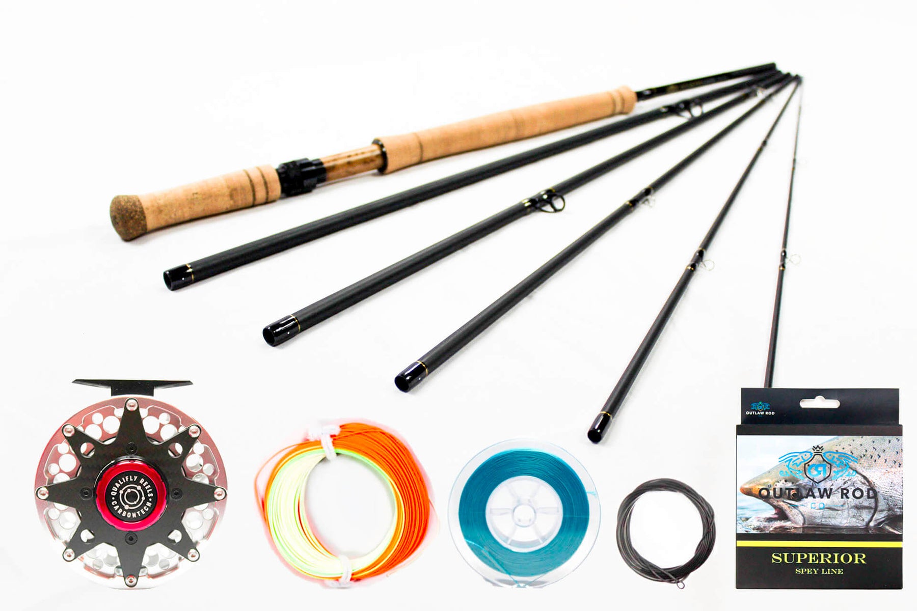 7wt 13ft M-Series (Spey Rod) and Oversized 9-10wt Qualifly Carbontech –  Outlaw Rod Co.
