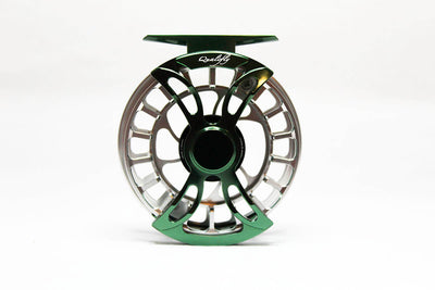 dark green fly reel Abel Classic (Deep Green) frame design to reduce weight and give full exposure to both front and back spool rims Abel Vaya 5/6 Reel, Deep