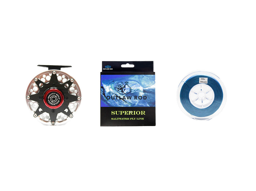 9-10wt Carbontech Reel, Fly Line, and Backing – Outlaw Rod Co.