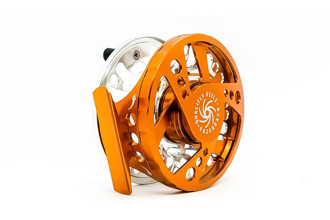 armor fly reel Qualifly Razorback Burnt Orange Fly Reel – Outlaw Rod Co
